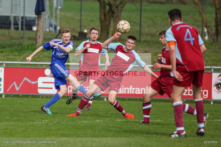 Maximilian Köstler, Mateusz Faka, 03.04.2016, Fussball, Kreisliga Würzburg, SC Schollbrunn, TSV Retzbach - Bild-ID: 2159953