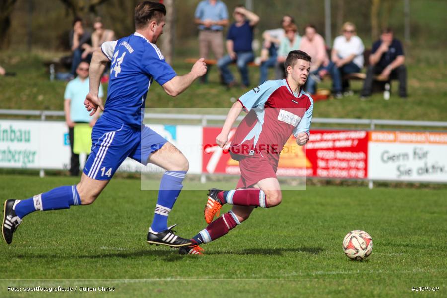 Philipp Freudenberger, Tobias Hehrlein, 03.04.2016, Fussball, Kreisliga Würzburg, SC Schollbrunn, TSV Retzbach - Bild-ID: 2159969