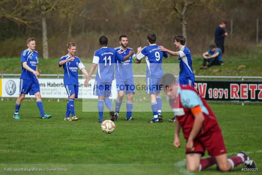 03.04.2016, Fussball, Kreisliga Würzburg, SC Schollbrunn, TSV Retzbach - Bild-ID: 2160021