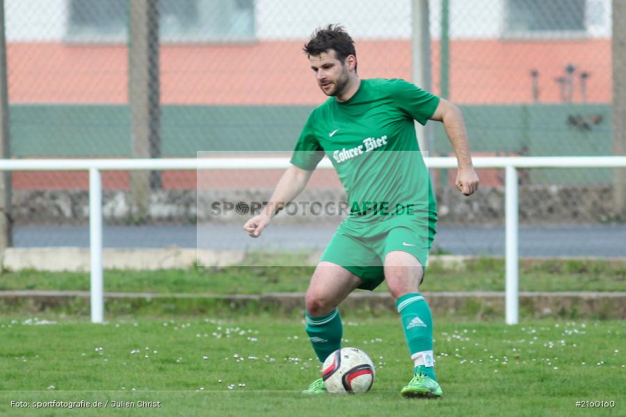 Christian Stich, Soccer, 08.04.2016, Würzburg, B-Klasse, Fussball, SV Bischbrunn II, FV Karlstadt II - Bild-ID: 2160160