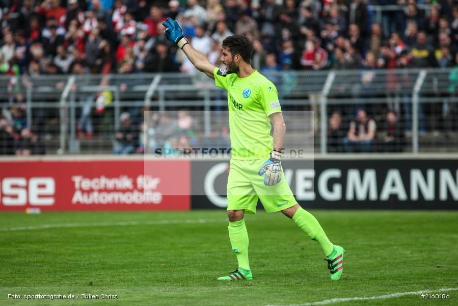 Korbinian Müller, 09.04.2016, flyeralarm Arena, Würzburg, Fussball, 3. Liga, SV Stuttgarter Kickers, FC Würzburger Kickers - Bild-ID: 2160186 Korbinian Müller, 09.04.2016, flyeralarm Arena, Würzburg, Fussball, 3. Liga, SV Stuttgarter Kickers, FC Würzburger Kickers - Bild-ID: 2160186