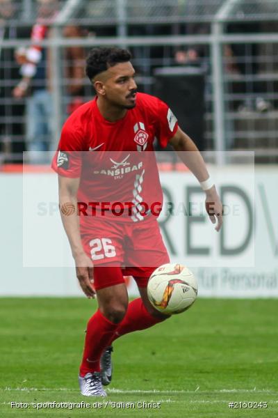 Royal-Dominique Fennell, 09.04.2016, flyeralarm Arena, Würzburg, Fussball, 3. Liga, SV Stuttgarter Kickers, FC Würzburger Kickers - Bild-ID: 2160243