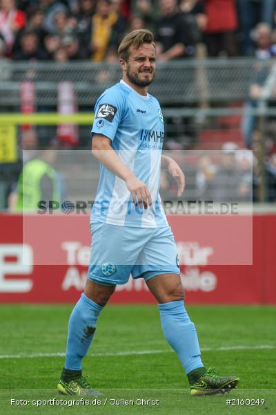 Sandrino Braun, 09.04.2016, flyeralarm Arena, Würzburg, Fussball, 3. Liga, SV Stuttgarter Kickers, FC Würzburger Kickers - Bild-ID: 2160249