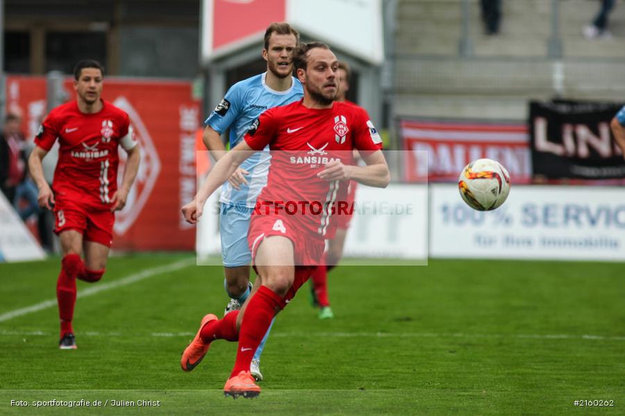 Rico Benatelli, 09.04.2016, flyeralarm Arena, Würzburg, Fussball, 3. Liga, SV Stuttgarter Kickers, FC Würzburger Kickers - Bild-ID: 2160262