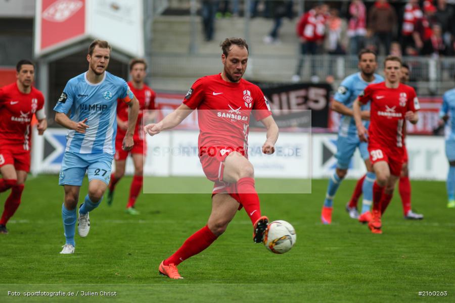 Rico Benatelli, 09.04.2016, flyeralarm Arena, Würzburg, Fussball, 3. Liga, SV Stuttgarter Kickers, FC Würzburger Kickers - Bild-ID: 2160263