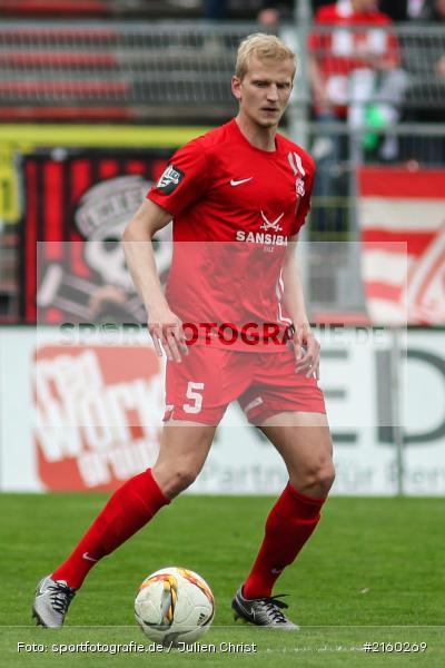 Clemens Schoppenhauer, 09.04.2016, flyeralarm Arena, Würzburg, Fussball, 3. Liga, SV Stuttgarter Kickers, FC Würzburger Kickers - Bild-ID: 2160269
