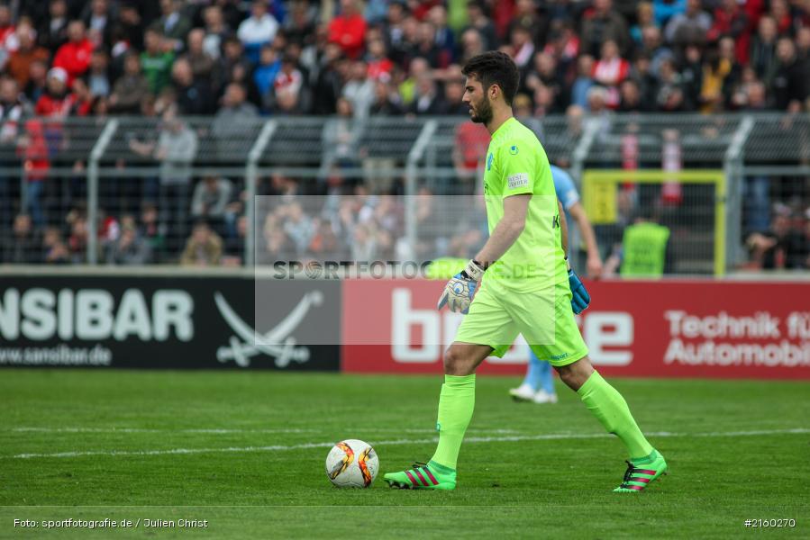 Korbinian Müller, 09.04.2016, flyeralarm Arena, Würzburg, Fussball, 3. Liga, SV Stuttgarter Kickers, FC Würzburger Kickers - Bild-ID: 2160270