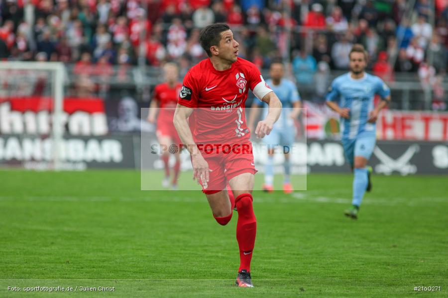 Amir Shapourzadeh, 09.04.2016, flyeralarm Arena, Würzburg, Fussball, 3. Liga, SV Stuttgarter Kickers, FC Würzburger Kickers - Bild-ID: 2160271