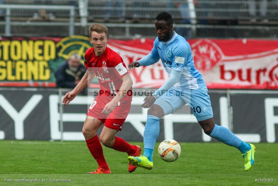 Erich Berko, Emanuel Taffertshofer, 09.04.2016, flyeralarm Arena, Würzburg, Fussball, 3. Liga, SV Stuttgarter Kickers, FC Würzburger Kickers - Bild-ID: 2160280