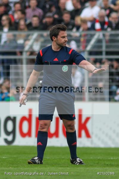 Johann Pfeifer, 09.04.2016, flyeralarm Arena, Würzburg, Fussball, 3. Liga, SV Stuttgarter Kickers, FC Würzburger Kickers - Bild-ID: 2160288