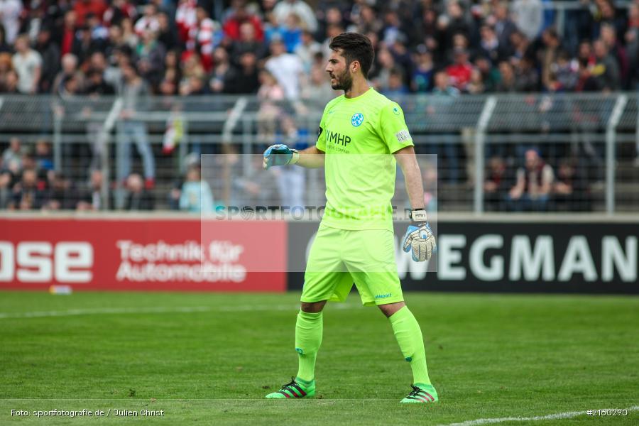 Korbinian Müller, 09.04.2016, flyeralarm Arena, Würzburg, Fussball, 3. Liga, SV Stuttgarter Kickers, FC Würzburger Kickers - Bild-ID: 2160290