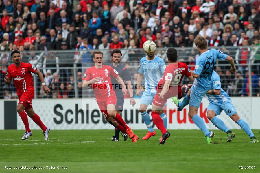 Amir Shapourzadeh, Marc Stein, 09.04.2016, flyeralarm Arena, Würzburg, Fussball, 3. Liga, SV Stuttgarter Kickers, FC Würzburger Kickers - Bild-ID: 2160309