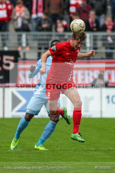 Erich Berko, Dominik Nothnagel, 09.04.2016, flyeralarm Arena, Würzburg, Fussball, 3. Liga, SV Stuttgarter Kickers, FC Würzburger Kickers - Bild-ID: 2160315