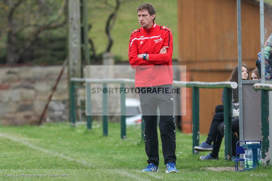 Jens Fischer, Karsbach, 09.04.2016, Frauen, Landesliga Nord, SV Reitsch, FC Karsbach - Bild-ID: 2160323