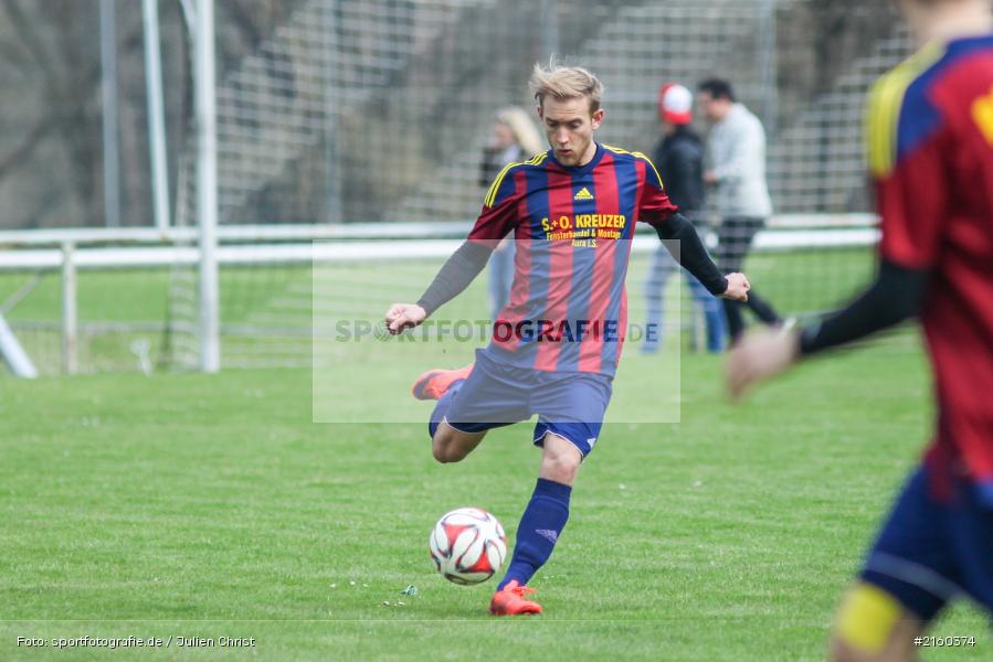 Michael Rützel, 10.04.2016, Kreisklasse Würzburg, Derby, Fussball, BSC Aura, DJK Fellen - Bild-ID: 2160374