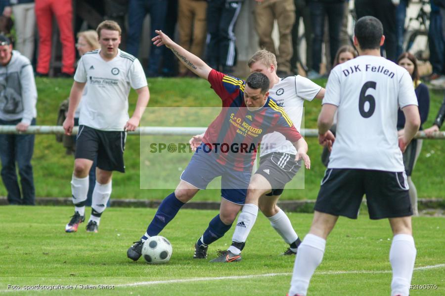 Andre Deusinger, 10.04.2016, Kreisklasse Würzburg, Derby, Fussball, BSC Aura, DJK Fellen - Bild-ID: 2160376