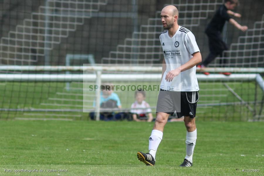 Fabian Diener, 10.04.2016, Kreisklasse Würzburg, Derby, Fussball, BSC Aura, DJK Fellen - Bild-ID: 2160380