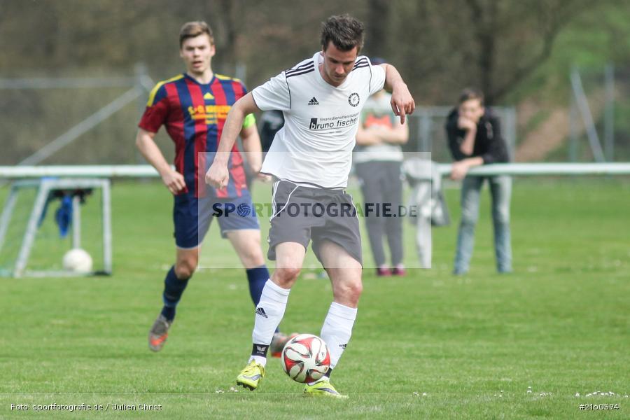 Johannes Fischer, 10.04.2016, Kreisklasse Würzburg, Derby, Fussball, BSC Aura, DJK Fellen - Bild-ID: 2160394