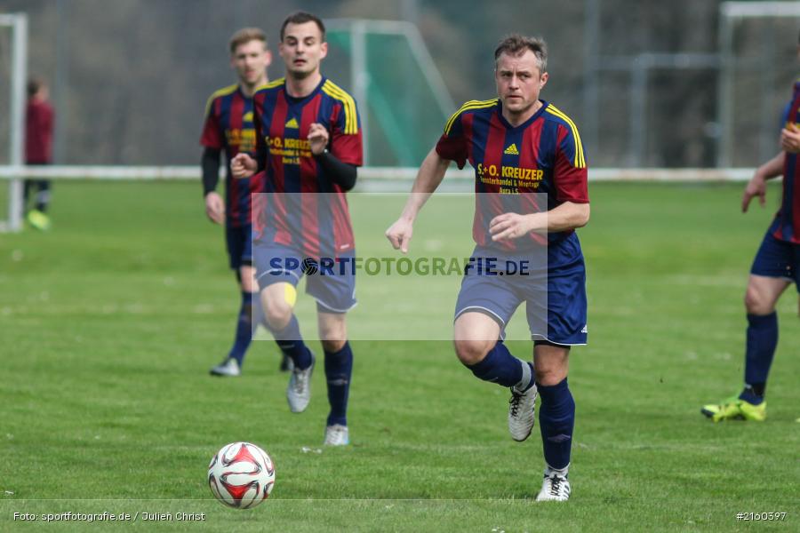 Thorsten Amend, 10.04.2016, Kreisklasse Würzburg, Derby, Fussball, BSC Aura, DJK Fellen - Bild-ID: 2160397