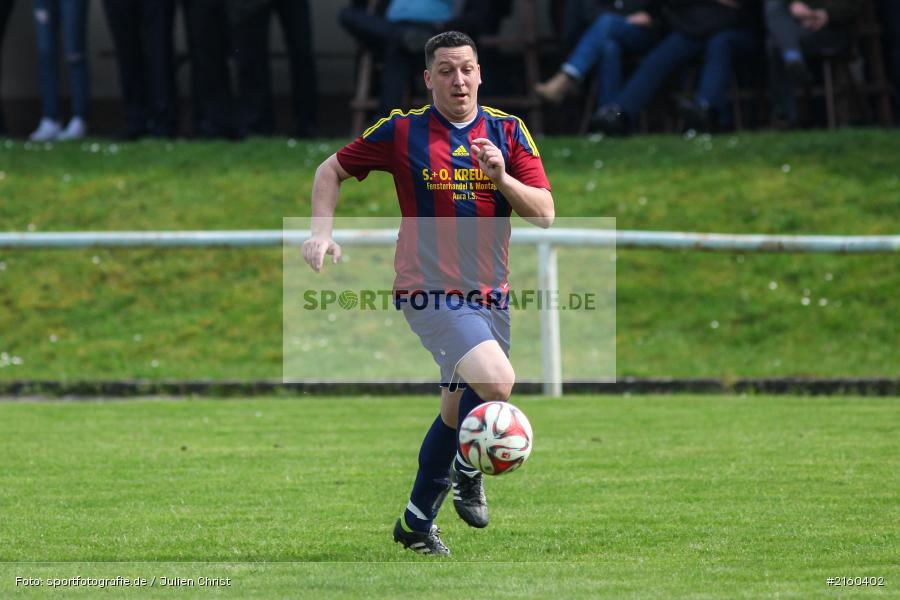 Andre Deusinger, 10.04.2016, Kreisklasse Würzburg, Derby, Fussball, BSC Aura, DJK Fellen - Bild-ID: 2160402