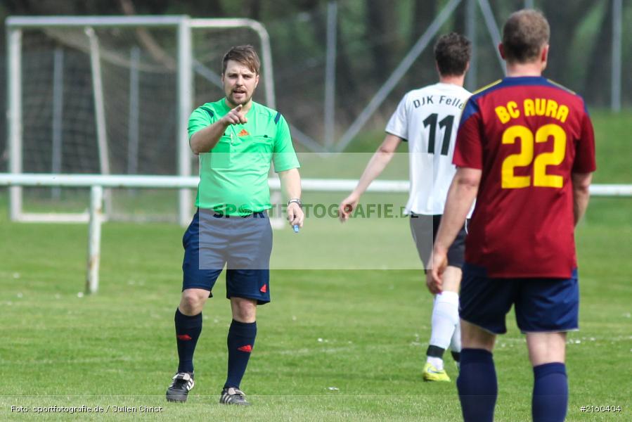 Christian Theisgen, 10.04.2016, Kreisklasse Würzburg, Derby, Fussball, BSC Aura, DJK Fellen - Bild-ID: 2160404