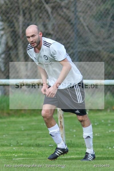 Fabian Diener, 10.04.2016, Kreisklasse Würzburg, Derby, Fussball, BSC Aura, DJK Fellen - Bild-ID: 2160410