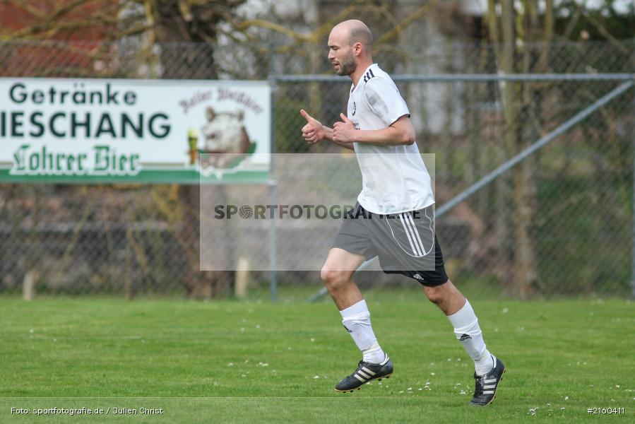 Fabian Diener, 10.04.2016, Kreisklasse Würzburg, Derby, Fussball, BSC Aura, DJK Fellen - Bild-ID: 2160411