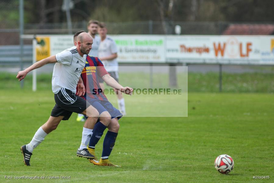 Fabian Diener, 10.04.2016, Kreisklasse Würzburg, Derby, Fussball, BSC Aura, DJK Fellen - Bild-ID: 2160415