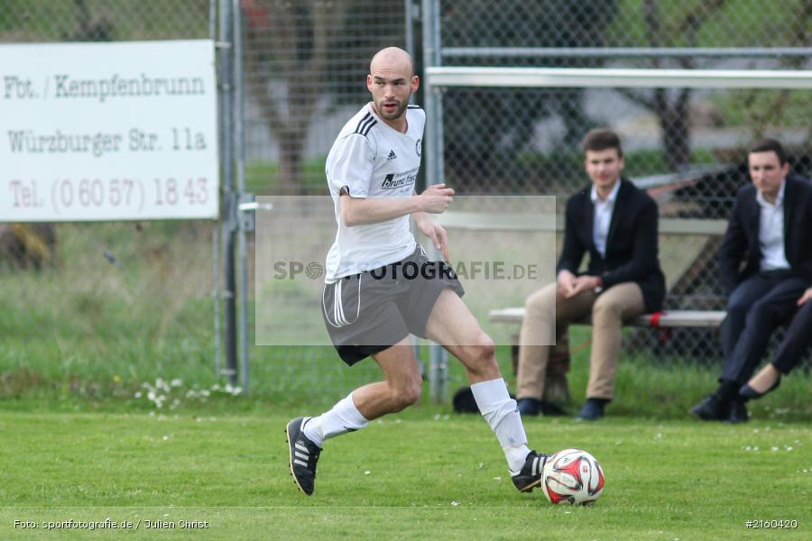 Fabian Diener, 10.04.2016, Kreisklasse Würzburg, Derby, Fussball, BSC Aura, DJK Fellen - Bild-ID: 2160420