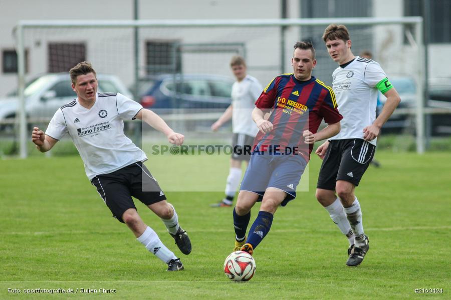 Johannes Alsheimer, 10.04.2016, Kreisklasse Würzburg, Derby, Fussball, BSC Aura, DJK Fellen - Bild-ID: 2160424