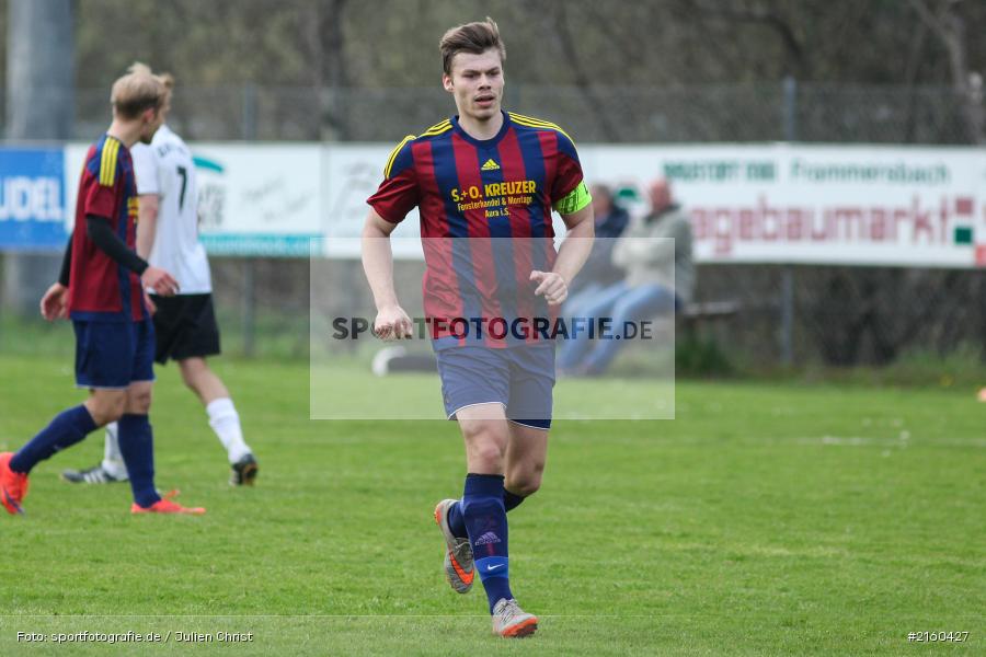Fabian Peter, 10.04.2016, Kreisklasse Würzburg, Derby, Fussball, BSC Aura, DJK Fellen - Bild-ID: 2160427