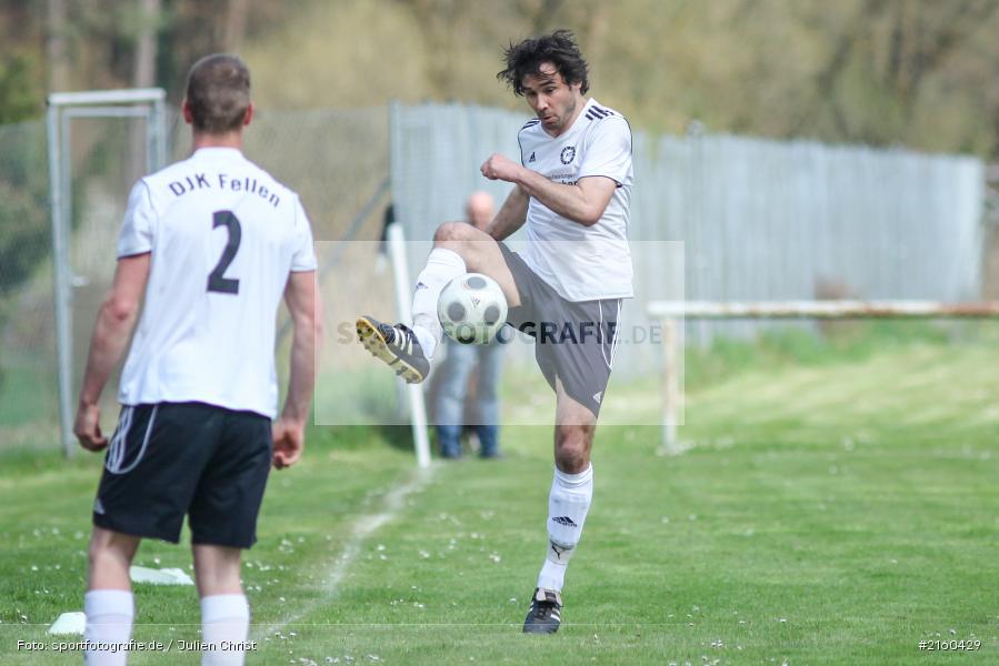 Claus Engel, 10.04.2016, Kreisklasse Würzburg, Derby, Fussball, BSC Aura, DJK Fellen - Bild-ID: 2160429