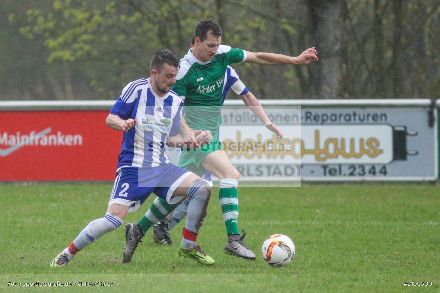 Michael Winkler, Patrick Mueller, 13.04.2016, Würzburg, Kreisliga, TV Marktheidenfeld, FV Karlstadt - Bild-ID: 2160500