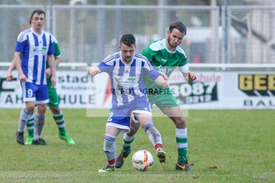 Patrick Mueller, William Vielwerth, 13.04.2016, Würzburg, Kreisliga, TV Marktheidenfeld, FV Karlstadt - Bild-ID: 2160527 Patrick Mueller, William Vielwerth, 13.04.2016, Würzburg, Kreisliga, TV Marktheidenfeld, FV Karlstadt - Bild-ID: 2160527