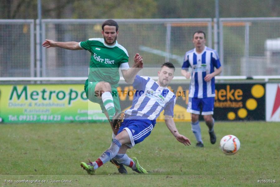 Patrick Mueller, William Vielwerth, 13.04.2016, Würzburg, Kreisliga, TV Marktheidenfeld, FV Karlstadt - Bild-ID: 2160528 Patrick Mueller, William Vielwerth, 13.04.2016, Würzburg, Kreisliga, TV Marktheidenfeld, FV Karlstadt - Bild-ID: 2160528
