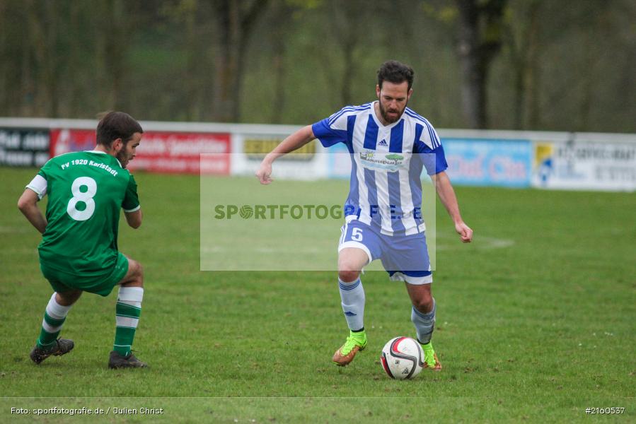 Maximilian Friedel, 13.04.2016, Würzburg, Kreisliga, TV Marktheidenfeld, FV Karlstadt - Bild-ID: 2160537 Maximilian Friedel, 13.04.2016, Würzburg, Kreisliga, TV Marktheidenfeld, FV Karlstadt - Bild-ID: 2160537