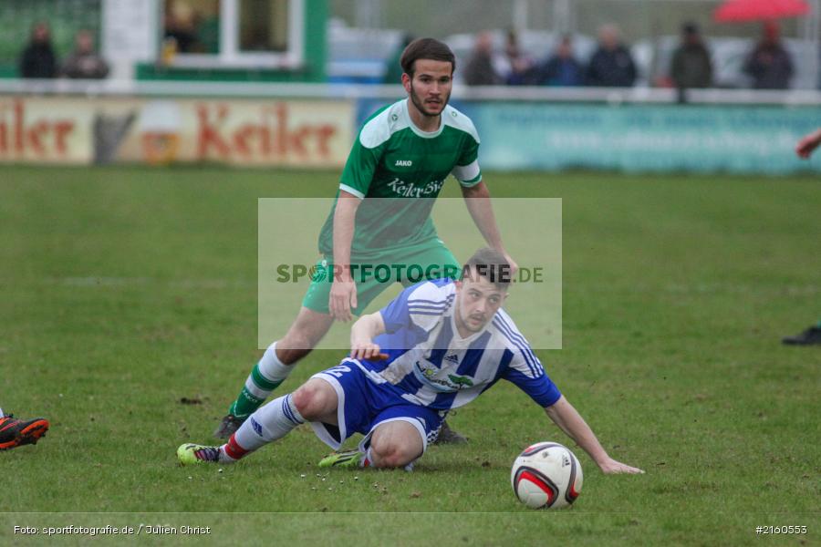 Patrick Mueller, William Vielwerth, 13.04.2016, Würzburg, Kreisliga, TV Marktheidenfeld, FV Karlstadt - Bild-ID: 2160553 Patrick Mueller, William Vielwerth, 13.04.2016, Würzburg, Kreisliga, TV Marktheidenfeld, FV Karlstadt - Bild-ID: 2160553