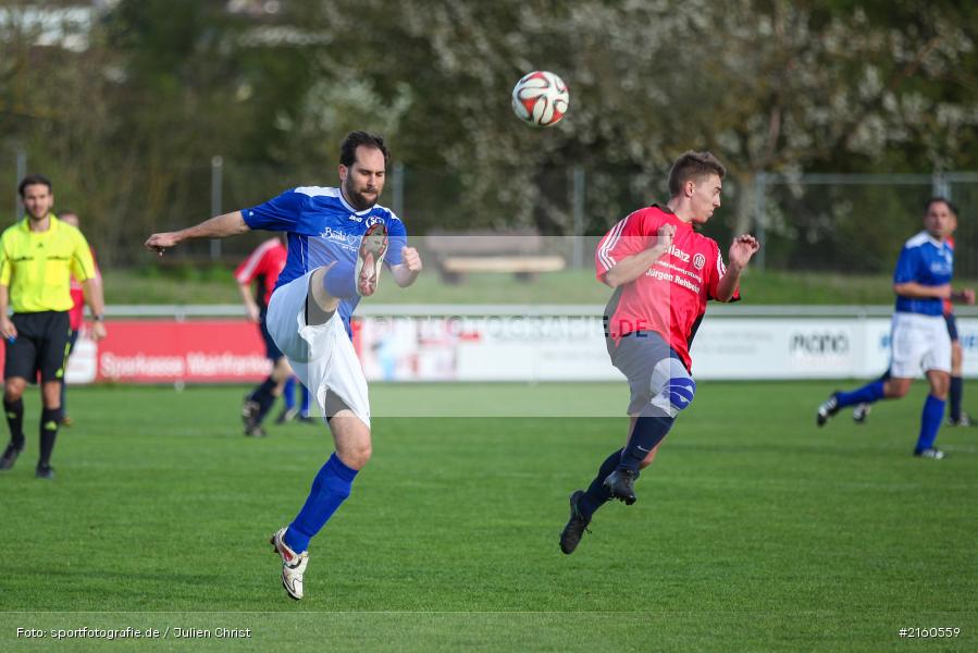 Alexander Fritz, Lukas Gößwein, 15.04.2016, Retzbach, A-Klasse Würzburg Gr. 6, Fussball, SG Margetshöchheim II, TSV Retzbach II - Bild-ID: 2160559