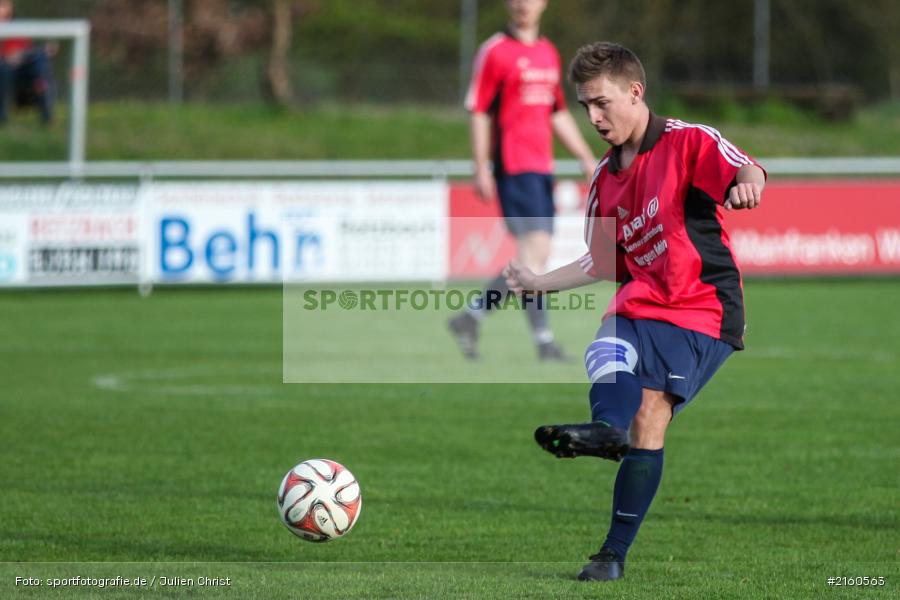 Lukas Gößwein, 15.04.2016, Retzbach, A-Klasse Würzburg Gr. 6, Fussball, SG Margetshöchheim II, TSV Retzbach II - Bild-ID: 2160563