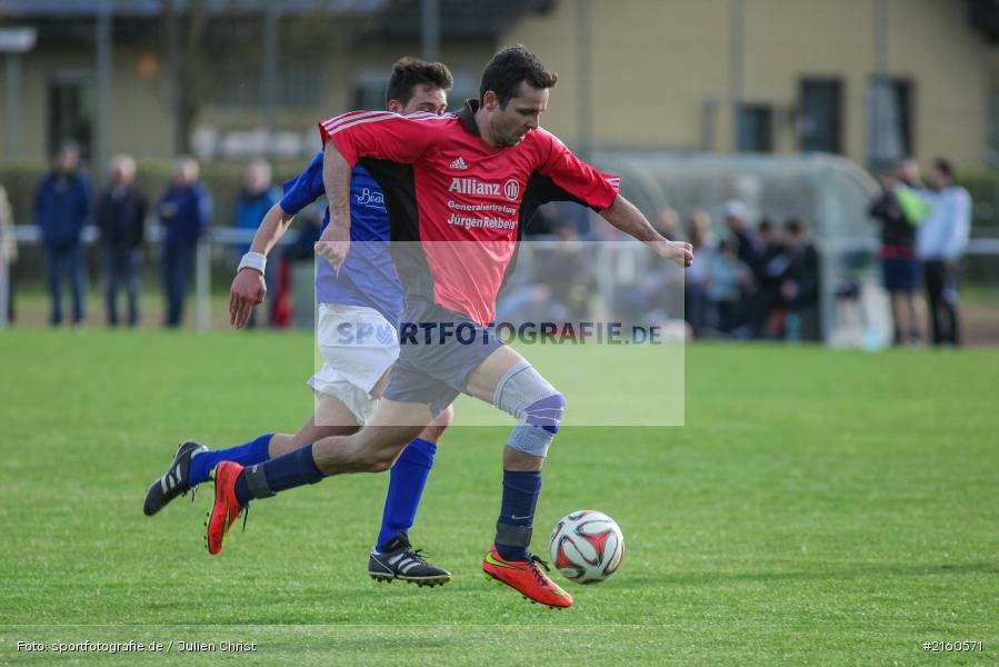 Frank Weisensee, Benedict Hessler, 15.04.2016, Retzbach, A-Klasse Würzburg Gr. 6, Fussball, SG Margetshöchheim II, TSV Retzbach II - Bild-ID: 2160571