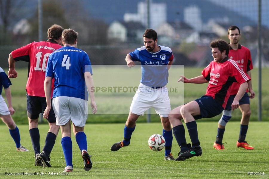 Olaf Peschel, Frank Eisenbacher, 15.04.2016, Retzbach, A-Klasse Würzburg Gr. 6, Fussball, SG Margetshöchheim II, TSV Retzbach II - Bild-ID: 2160574