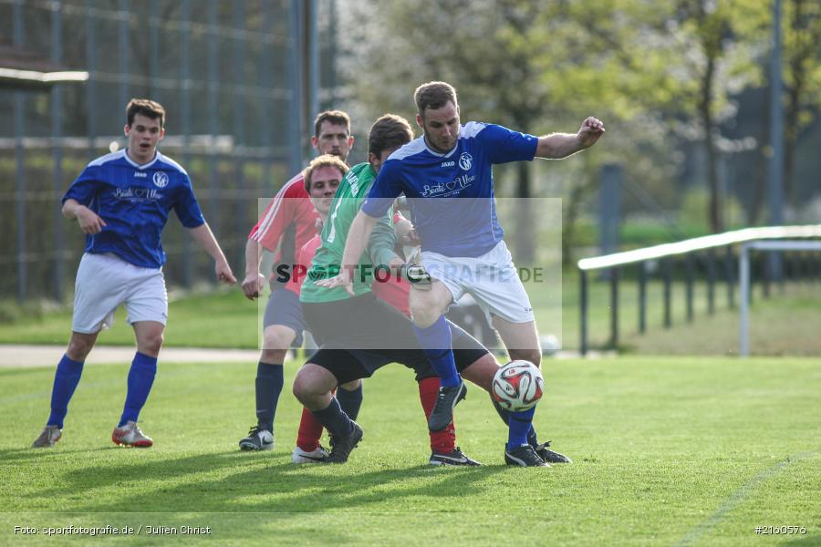 Patrick Dengel, Maximilian Müller, 15.04.2016, Retzbach, A-Klasse Würzburg Gr. 6, Fussball, SG Margetshöchheim II, TSV Retzbach II - Bild-ID: 2160576