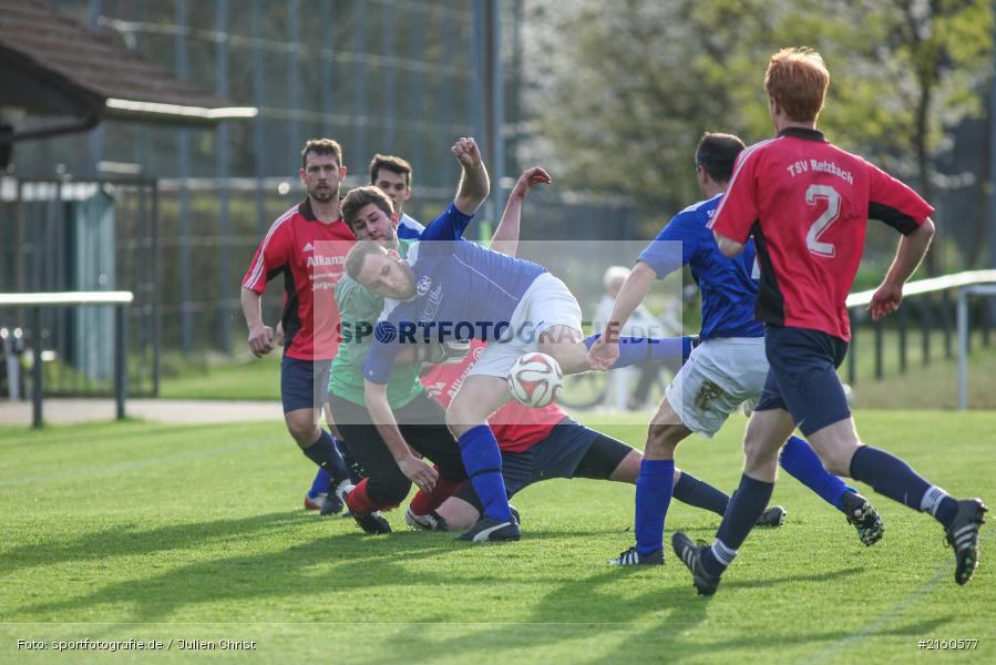 Patrick Dengel, Maximilian Müller, 15.04.2016, Retzbach, A-Klasse Würzburg Gr. 6, Fussball, SG Margetshöchheim II, TSV Retzbach II - Bild-ID: 2160577