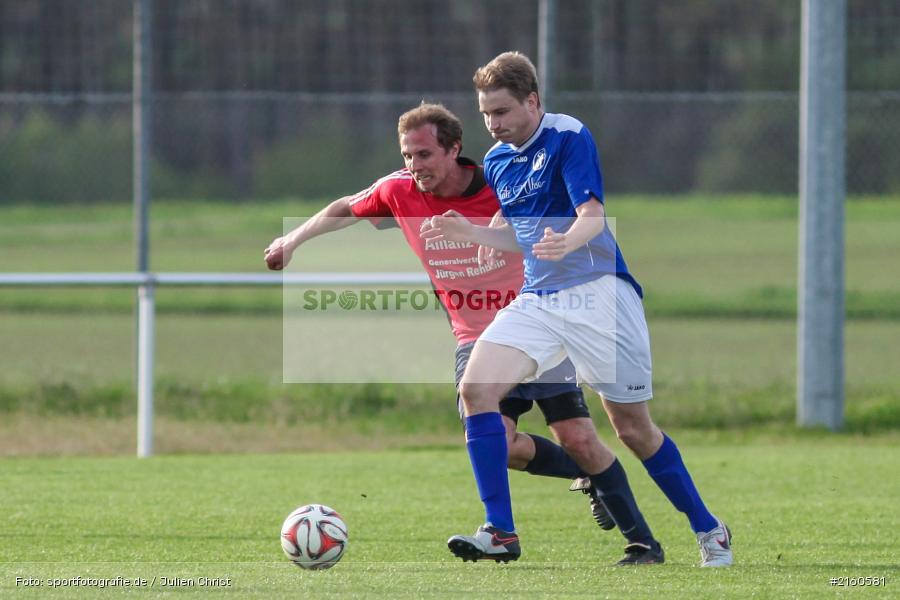 Fabio Zimmermann, Christian Seubert, 15.04.2016, Retzbach, A-Klasse Würzburg Gr. 6, Fussball, SG Margetshöchheim II, TSV Retzbach II - Bild-ID: 2160581
