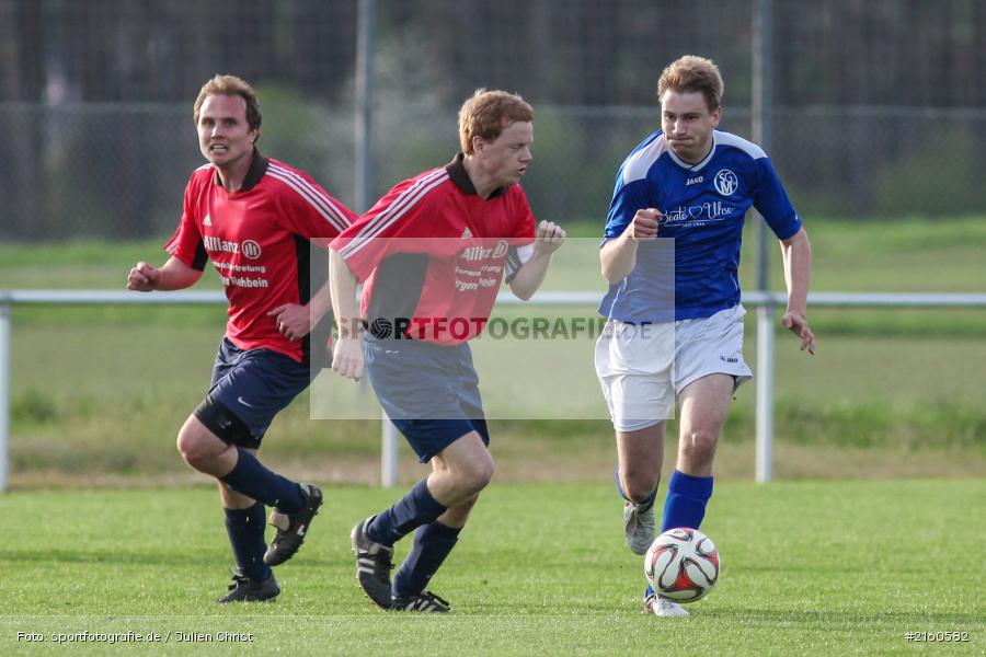 Fabio Zimmermann, Christian Seubert, 15.04.2016, Retzbach, A-Klasse Würzburg Gr. 6, Fussball, SG Margetshöchheim II, TSV Retzbach II - Bild-ID: 2160582