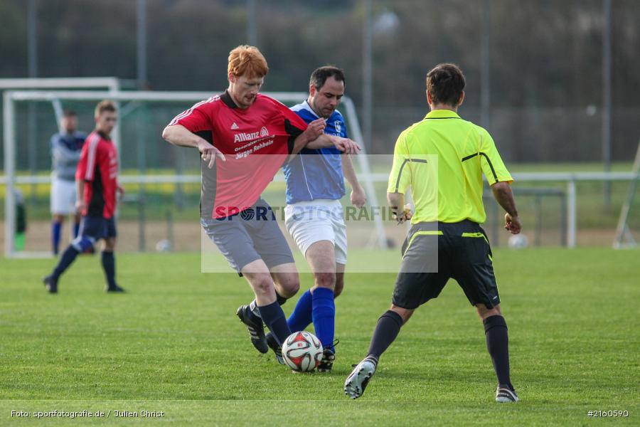 Johannes Keller, Simon Haupt, 15.04.2016, Retzbach, A-Klasse Würzburg Gr. 6, Fussball, SG Margetshöchheim II, TSV Retzbach II - Bild-ID: 2160590