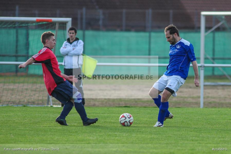 Lukas Gößwein, Alexander Fritz, 15.04.2016, Retzbach, A-Klasse Würzburg Gr. 6, Fussball, SG Margetshöchheim II, TSV Retzbach II - Bild-ID: 2160596