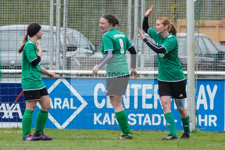 Pia Gehrsitz, Lisa Steinbach, Julia Vogel, 17.04.2016, Kreisliga 01 Frauen, Damen, Fussball, SG Schimborn, FV Karlstadt - Bild-ID: 2160735 Pia Gehrsitz, Lisa Steinbach, Julia Vogel, 17.04.2016, Kreisliga 01 Frauen, Damen, Fussball, SG Schimborn, FV Karlstadt - Bild-ID: 2160735