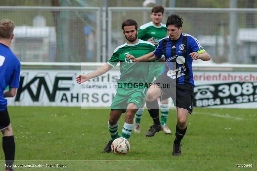 William Vielwerth, Jascha Zügner, 17.04.2016, Kreisliga Würzburg, Fussball, FV Gemünden/Seifriedsburg, FV Karlstadt - Bild-ID: 2160840