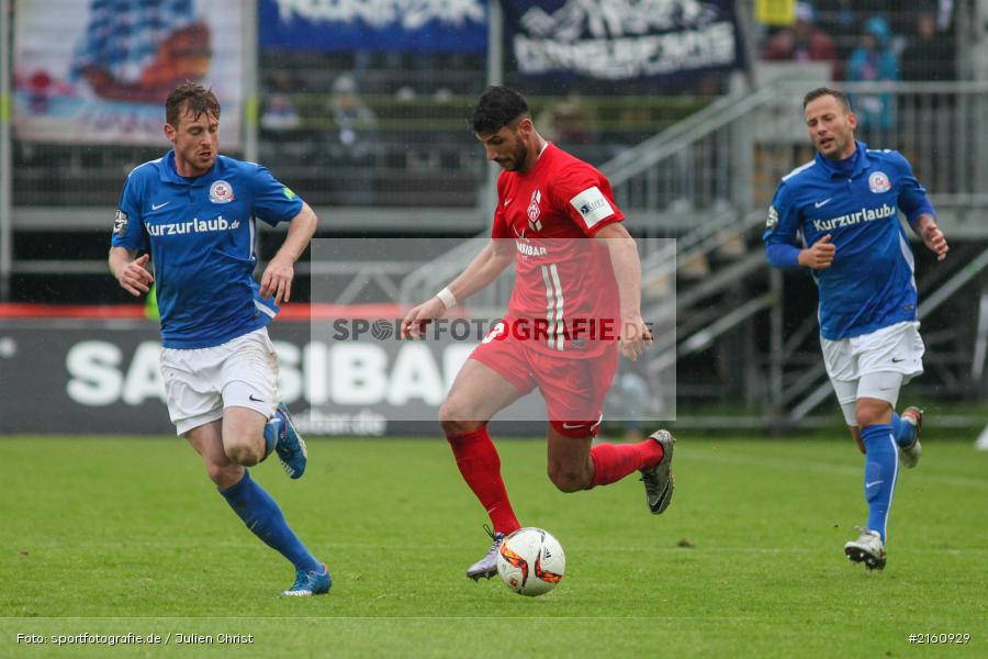 23.04.2016, flyeralarm Arena, 3. Liga, Fußball, F.C. Hansa Rostock, FC Würzburger Kickers - Bild-ID: 2160929
